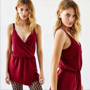 Urban Outfitters Maroon Romper